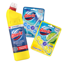 Alle Glorix toiletblokken of bleek